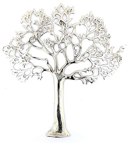 F&G Supplies Extra Large Beautiful Polished Aluminium 'Tree of Life' Wall Art Sculpture Decoration 60 cm
