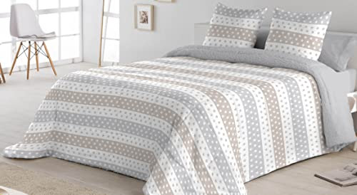 Sibiles - Sherpa Edredón Nórdico Invierno Tejido Borreguillo Cama 90, 105, 135 y 150 Jas (Cama 135/150, Gris)