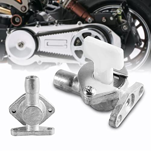 Motorrad Benzinhahn Schalter, Kraftstoff Benzintankschalter Tankdeckel Ventilhahn Universal Benzinhahn Benzin Schalter Benzin Hahn Kraftstoffhahn für 47 Cc 49 Cc Mini Moto Pit Dirt Bike