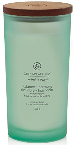 Chesapeake Bay Duftkerze | Balance + Harmony Aromatherapie-Kerze, großer Tumbler | Brenndauer: bis zu 82 Stunden | Mind & Body Kollektion