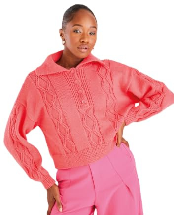 Hayfield Bonus Double Knit Knitting Pattern, 10589 Sweater