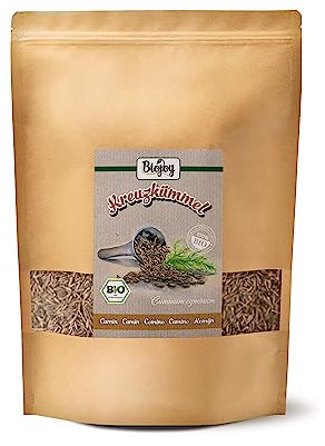Biojoy Cumin en graines BIO (1 kg), Cumin entier, sans additifs (Cuminum cyminum)