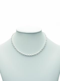 Damen 925 Silber Anker Halskette 50 cm Ø 3,1 mm
