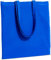 CARRYWELL (Nicht in China hergestellt) Baumwolltasche, wiederverwendbare Einkaufstasche, Werbe-Tragetasche und DIY, Blau, 24 Bags