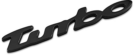 Leenax Enterprises 3D-Autoaufkleber LegierungMetall Buchstabe Emblem Abzeichen Aufkleber Deko Karosserie Heckklappe, für Turbo,A