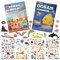 Vicloon 2pcs Wiederverwendbare Stickerbuch, Reusable Sticker Tiefseereich/Tierwelt Farbig Aufkleber, Kleinkinder Sticker für Geburtstag Weihnachten Geschenk für Kinder 2-6 Jahren