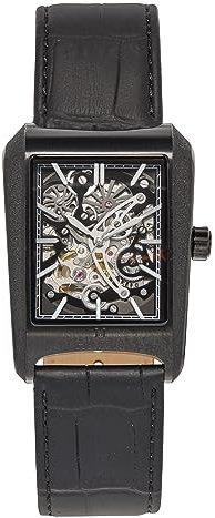 HERITOR Automatische Wyatt Skelett-Uhr - Schwarz, HERHS3104