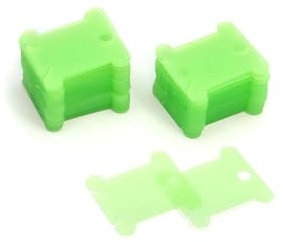 JSKWIKE 100 PCS Bobine di Filo da Ricamo Farfalle Avvolgifilo Scatola Organizer per Filo da Ricamo con Scatola Portaoggetti e Numeri di Adesivi per Cucito