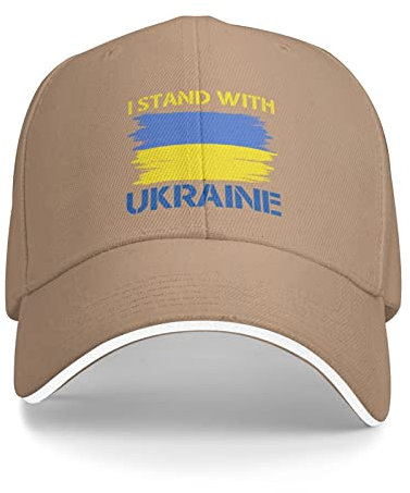 874 Baseballkappe Ich Stehe Mit Ukraine Flag Retro Baseball Kappe Atmungsaktiv Baseball Mützen Retro Trucker Cap Für Sport Running Ausflug
