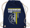Shirtracer Turnbeutel Rucksack - Taschen - Feuerwehr 112 Prozent Einsatz Kameradschaft Leidenschaft I Freiwillige Feuerwehr Geschenk - Unisize - Navy Blau - feuerwehrgeschenke beutel feuerwehrfrau