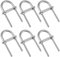 SEUNMUK 6 Set Metal Round U Bolt, M5 × 78mm U Bolt with Plates 304 Stainless Steel U Bolts, U Shape Bolts with Hex Nut, Washer for Attaching Piping Conduit Cable Tube Brackets