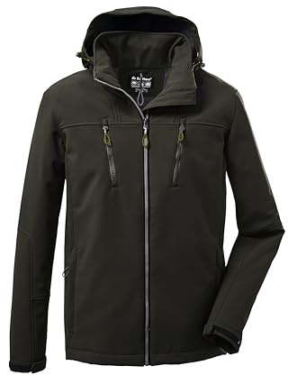 Killtec Herren Kow 163 Mn Sftshll Jckt Softshelljacke/Outdoorjacke mit abzippbarer Kapuze
