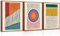 TOARTi Boho Framed Canvas Prints Wall Art Set, Mid-Century Abstract Color Block Shape Wall Decor, Geometric Illustrations Art Photos for Living Room, Bedroom, Dining Room, Office, Bathroom -12x16in
