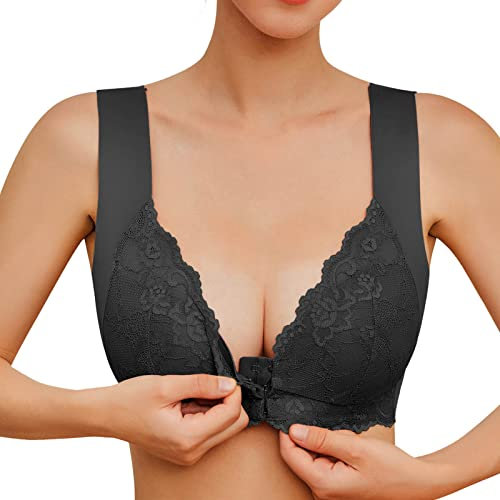 Damen Sexy Bh Full Cups Kleine Bhs Front Opening Bh Spitzen-Bh Unten Ohne Size Dessous Size Klassischer Bh Camisole-Bh Keine Unterwäsche Bestickter Spitzen-Bh Großer Bh