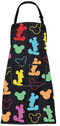 ENSIANTH Cartoon Mouse Aprons Mouse Cooking Aprons with Pockets Colorful Mouse Kitchen Baking Home Chef Aprons Mouse Lover Gifts (Cartoon Mouse)