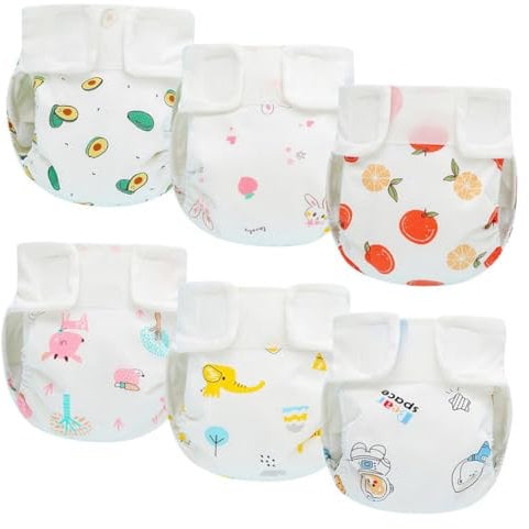 Rainjia Töpfchen Trainingshose Trainerhosen Baby Kinder Töpfchen Unterwäsche 6 Monate bis 3Jahre, 6 Stück Töpfchentraining Unterwäsche für Baby Jungen und Mädchen