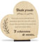 CONTRAXT Tarjeta regalo de despedida madera. Detalle tarjeta regalo original despedida compañeros trabajo profesores maestras jefes fin de curso graduaciones amigas que se van (Despedida)