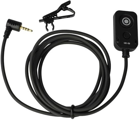 vhbw 1x Fernauslöser Fernbedienung kompatibel mit Panasonic S1H, S1, GH5S, GH5, G85, G95, G90, GX7, GH6, GH3, GH2, GH4, G9 Kamera, 1,5 m