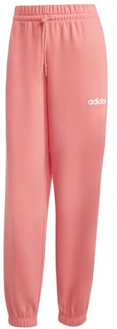 adidas Damen Essentials LINEAR French Terry Cuffed Pants, semi Turbo/White, S