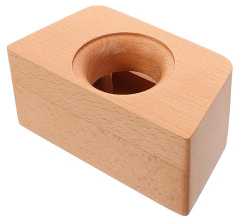 Gadpiparty Versatile Wooden Phone Dock Single-hole Amplifier Stand for Video Calls Tablets
