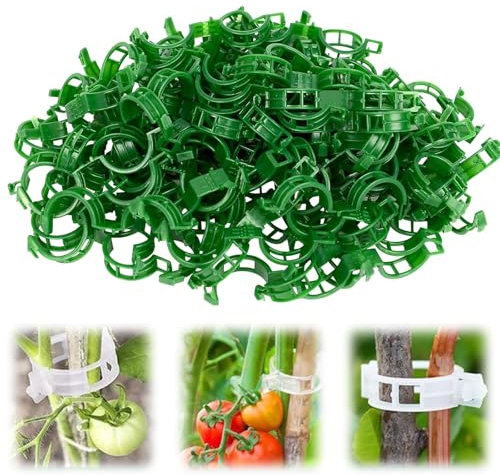 XUDUOO 100PCS Plant Supports for Outdoor Plants, Climbing Plant Clips, Peony Support Frame, Vegetable Growing Garden Accessories Outdoor for Fixing Tomatoes, Cucumbers, Flowers, Shrubs