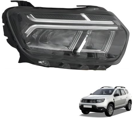 JSUDQR Recht Scheinwerfer Galvanisiert Passend für DACIA DUSTER 2022 XF733-010 Electroplated Right R 260101613R