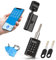 WELOCK Smart Door Lock,5-in-1 Smart Euro Cylinder Keypad,Unlock with RFID Card,Password,WiFi Keyless Entry Lock for Bedroom,Office,Airbnb,Black Knob for 50-90mm Doors