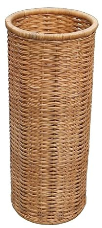 CEHJZQRPL Bambus-Rattan-Schirmständer, Schirmständer, multifunktionaler Schirmaufbewahrungseimer und Schirmkorb, Regaleimer