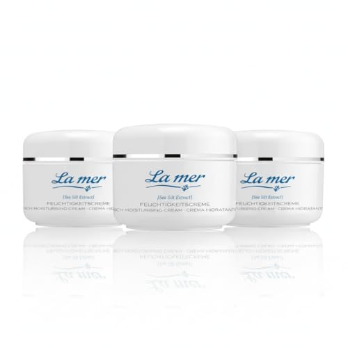 La mer Origin Of Feuchtigkeitscreme – Reichhaltige Pflege mit Meeresschlick-Extrakt für Gesicht & Körper | Ohne Parfum | Für empfindliche Haut - 3 Packungen je 100 ml