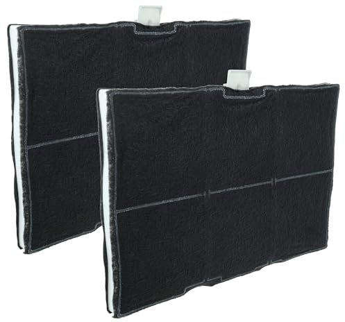 vhbw 2x Aktivkohlefilter kompatibel mit Siemens LF158TA60 | LF259BL90, LC968BA90, LF958BA60B/01, LF958BA60, LF958BA60/01 Dunstabzugshaube