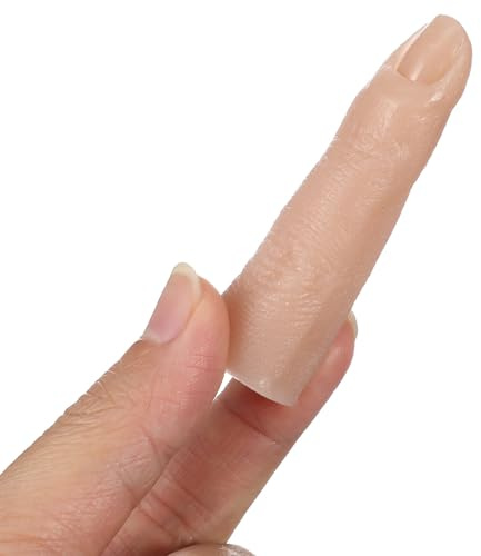 Main Entraînement Ongle en Silicone, Doigt Factice Articulé, 1 Pièce | Haute Simulation, Léger, pour Formation Manucure, Salons de Nail Art, Débutants et Artistes
