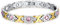 JewelryWe Schmuck Damen Armband, Elegant X Link Charm Charme Magnetix Magnetarmband Armkette Armreif, Edelstahl Strass, Gold Pink Silber