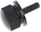 HDBUBALUS Tappo A Vite con Bullone A Montaggio Rapido per Sella In Alluminio Adatto per Harley con 1/4 -20 Nero