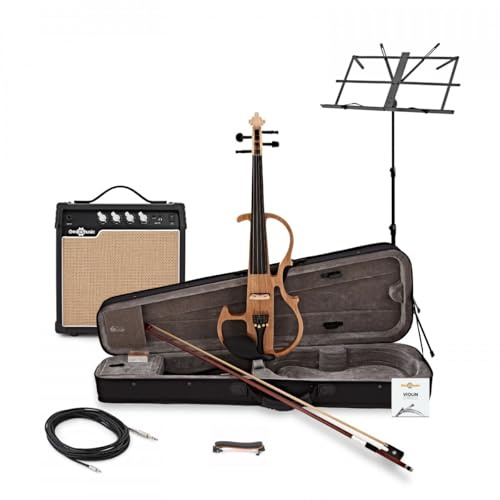 Electric Violin Amp Pack by Gear4music, Natural