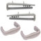 Qualtex Basket Front & Rear Rail End Caps For Beko Dishwashers