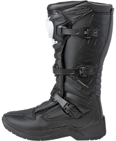 O'NEAL | Botas de Motocross | Moto Enduro | Protección interior de tobillo, pie y zona de cambio, forro perforado | Botas RSX | Adulto | Negro | Talla 49
