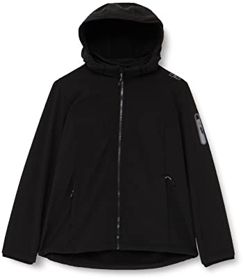 CMP Damen Damen-softshelljacke Mit Abnehmbarer Kapuze Jacke, Schwarz, M EU