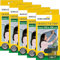 Schellenberg 5er Spar Pack Fliegengitter für Fenster 150 x 180 cm anthrazit, einfache Montage ohne Bohren, inklusive Befestigungsband