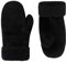 Futrzane Modern Fäustlinge - Fellhandschuhe Damen - Handschuhe Winter mit Pelz (Schwarz Kurz Modern)