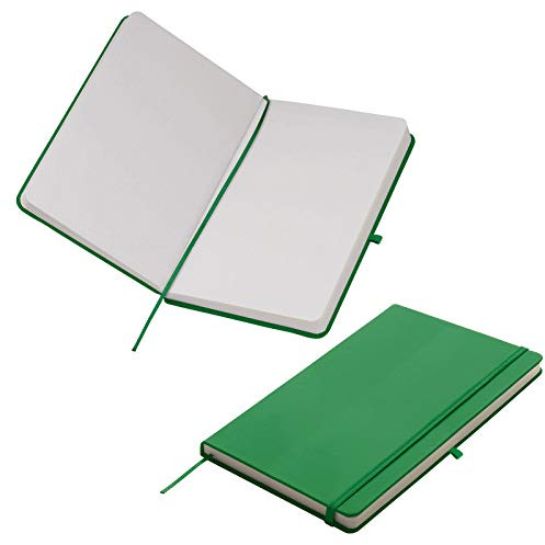 Notizbuch / DIN A5 / 160 S. / blanko / samtweiches PU Hardcover / Farbe: grün