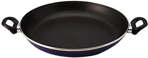 VITREX 71PVPAMAZ34 71PVPAMAZ34-Paellera Gourmet esmaltado Antiadherente 3 Capas inducción-Granito Modelo Marseille Azul de 34 cm, Acero Inoxidable, Multicolor