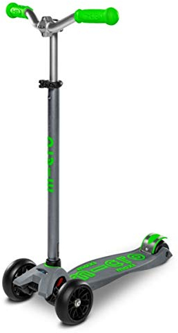 Micro Mobility Micro Maxi Kickboard Deluxe Pro Green, grün, Polyamid, Glasfaserverstärkter Kunststoff, Altersgruppe: ab 5 Jahren, Belastbarkeit: 50 kg, MMD089