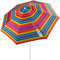 Aktive 62219 - Sombrilla de playa, 220 cm, sombrilla resistente al viento, techo de ventilación, mástil 28-32 mm, protección UV 50, Incluye bolsa de almacenamiento, Aktive Beach