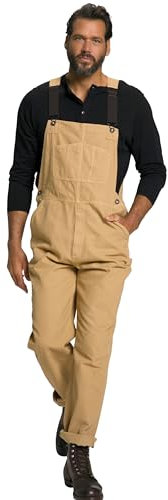 JP 1880 Hommes Grandes tailles Salopette, vêtement de travail, bretelles élastiques, nombreuses poches, jusqu'au 8 XL marron chameau 7XL 802501320-7XL