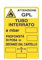 NEW CARTELLO SEGNALETICO - attenzione GPL tubo interrato - Adesivo Extra Resistente, Pannello in Forex, Pannello In Alluminio (PANNELLO IN ALLUMINIO 20X31 cm)