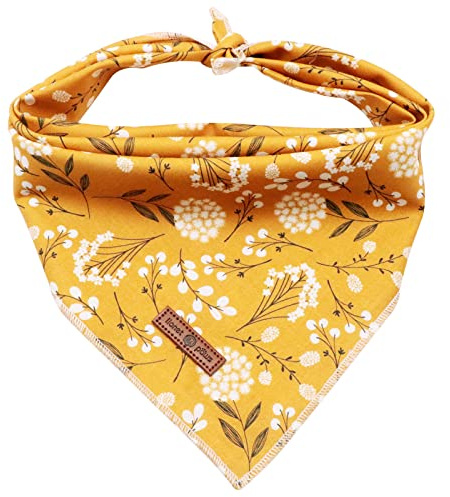 Lionet Paws Dog Bandana for Small Medium Large Dogs, Cat Dog Kerchief Dog Triangle Bibs Scarf for Girl Gift