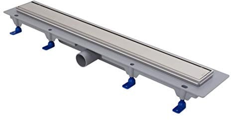 Kit Canaletta Doccia Schwab L 750 Filo Pavimento Telaio Acciaio Inossidabile