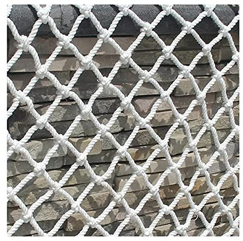 PHONME Isolation Netz Sicherheitsnetz Universal Schutz Netz Seil Netz Outdoor Für Schiene Balkon Geländer Treppen Spielplatz Kinder Innendekoration Outdoor 5cm*6mm(Size:4 * 5m(13 * 16ft))
