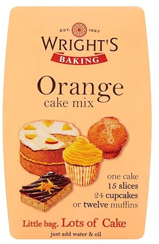Wright's | Baking Orange Cake Mix 5X500G | Orange cake mix can be used to bake light & moist cakes, slices, muffins or cupcakes with a distinctive citrus flavour.