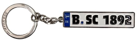 Hertha BSC Schlüsselanhänger Nummernschild